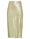 Forte Forte Forte_forte Woman Midi Skirt Pastel Yellow Size 1 Cotton, Viscose, Metallic Polyester, Acetate, Cupr