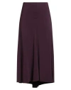 Forte Forte Forte_forte Woman Midi Skirt Plum Size 1 Viscose, Elastane In Purple