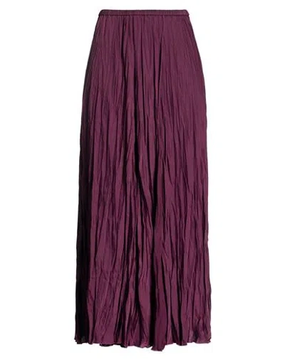 Forte Forte Forte_forte Woman Midi Skirt Plum Size 2 Polyester In Purple