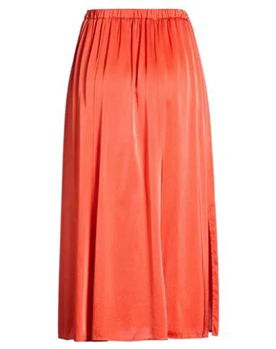 Forte Forte Forte_forte Woman Midi Skirt Rust Size 1 Silk In Red