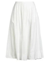 Forte Forte Forte_forte Woman Midi Skirt White Size 3 Cotton In White