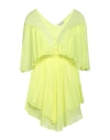 Forte Forte Forte_forte Woman Mini Dress Lime Green Size 1 Cotton, Silk, Viscose