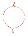 Forte Forte Forte_forte Woman Necklace Red Size - Soft Leather, Murano Glass In Red