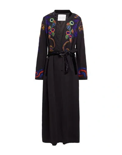 Forte Forte Forte_forte Woman Overcoat & Trench Coat Black Size 1 Cotton, Wool, Viscose, Polyester, Acrylic