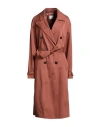 Forte Forte Forte_forte Woman Overcoat & Trench Coat Brown Size 3 Cotton In Brown