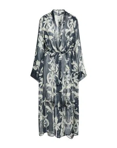 Forte Forte Forte_forte Woman Overcoat & Trench Coat Navy Size 1 Linen, Silk