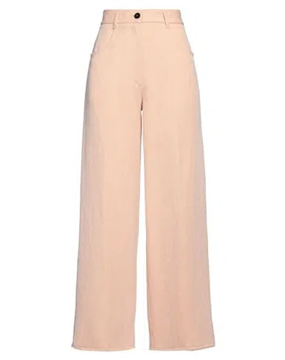 Forte Forte Forte_forte Woman Pants Apricot Size 3 Cotton, Linen, Acrylic, Wool In Neutral