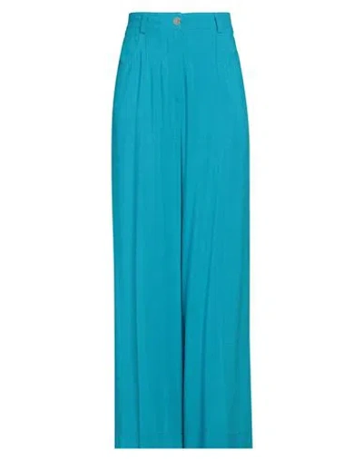 Forte Forte Forte_forte Woman Pants Azure Size 00 Viscose, Silk In Blue