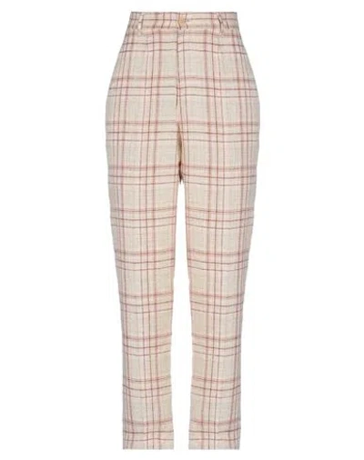 Forte Forte Forte_forte Woman Pants Beige Size 1 Linen, Cotton, Polyamide In Multi