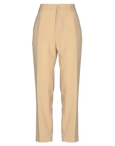 Forte Forte Forte_forte Woman Pants Beige Size 2 Polyester, Virgin Wool, Cotton In Brown