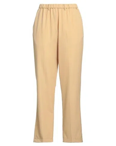 Forte Forte Forte_forte Woman Pants Beige Size 2 Polyester, Virgin Wool In Nude