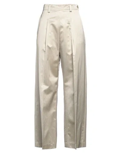 Forte Forte Forte_forte Woman Pants Beige Size 2 Viscose, Cotton In Gray