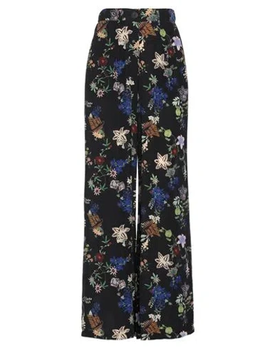 Forte Forte Forte_forte Woman Pants Black Size 00 Viscose, Silk, Cotton In Multi