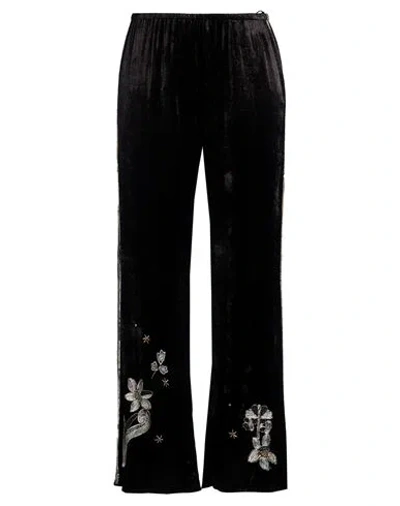 Forte Forte Forte_forte Woman Pants Black Size 4 Viscose, Glass, Metallic Fiber In Brown