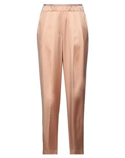 Forte Forte Forte_forte Woman Pants Blush Size 2 Silk In Brown