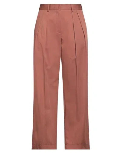 Forte Forte Forte_forte Woman Pants Brick Size 00 Cotton In Red