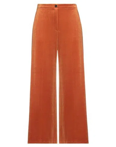 Forte Forte Forte_forte Woman Pants Camel Size 00 Cotton, Polyester In Orange