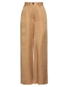 Forte Forte Forte_forte Woman Pants Camel Size 00 Viscose, Cotton, Linen In Brown