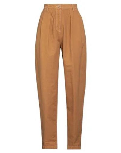 Forte Forte Forte_forte Woman Pants Camel Size 3 Cotton In Neutral