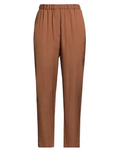 Forte Forte Forte_forte Woman Pants Camel Size 3 Viscose, Virgin Wool In Brown