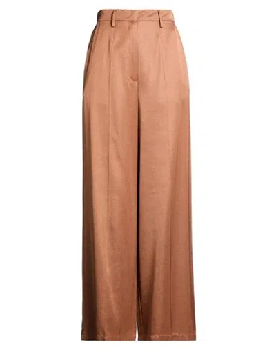 Forte Forte Forte_forte Woman Pants Camel Size 3 Viscose, Wool In Sand