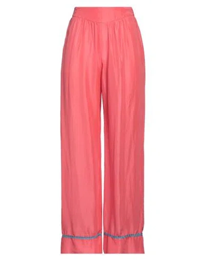 Forte Forte Forte_forte Woman Pants Coral Size 00 Silk In Red
