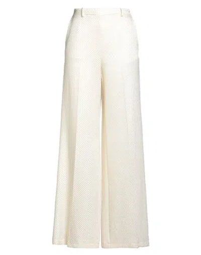 Forte Forte Forte_forte Woman Pants Cream Size 1 Virgin Wool, Viscose In White