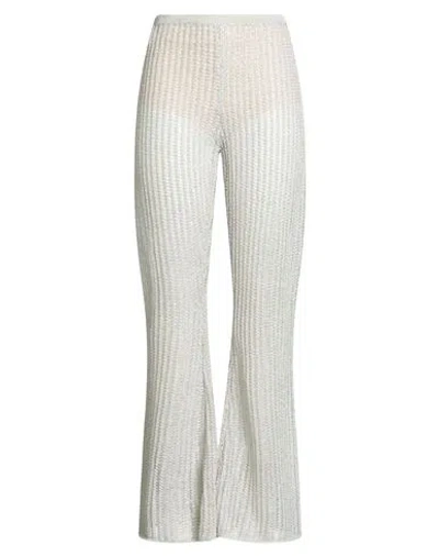 Forte Forte Forte_forte Woman Pants Cream Size 4 Linen, Polyester, Metallic Fiber In White