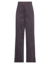 Forte Forte Forte_forte Woman Pants Dark Purple Size 2 Cotton, Polyamide In Black