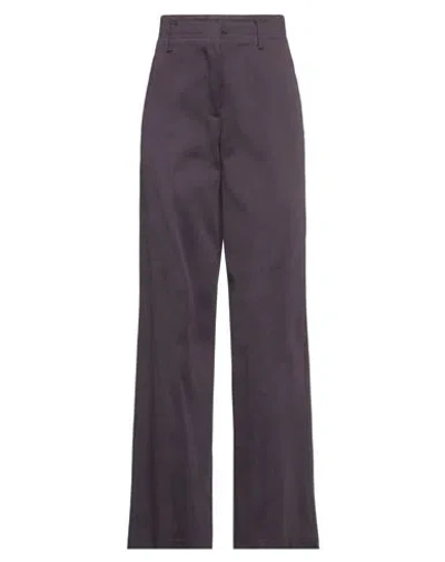 Forte Forte Forte_forte Woman Pants Dark Purple Size 2 Cotton, Polyamide In Black