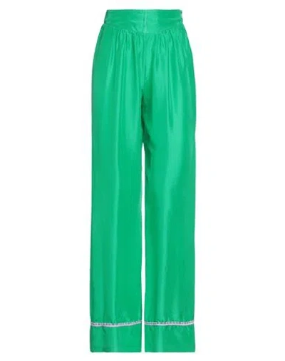 Forte Forte Forte_forte Woman Pants Emerald Green Size 0 Silk