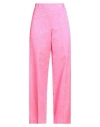 Forte Forte Forte_forte Woman Pants Fuchsia Size 00 Cotton, Polyester In Pink