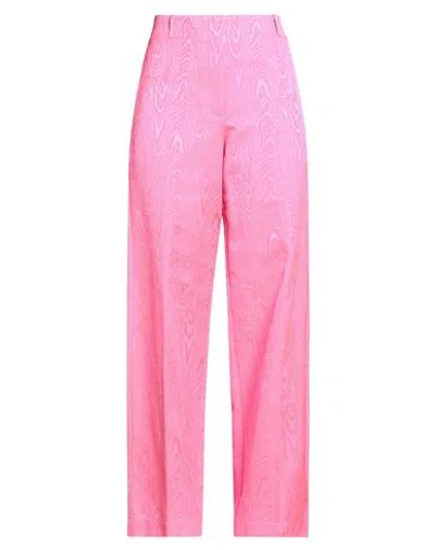 Forte Forte Forte_forte Woman Pants Fuchsia Size 00 Cotton, Polyester In Pink