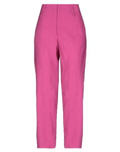 Forte Forte Forte_forte Woman Pants Fuchsia Size 2 Cotton, Linen In Pink