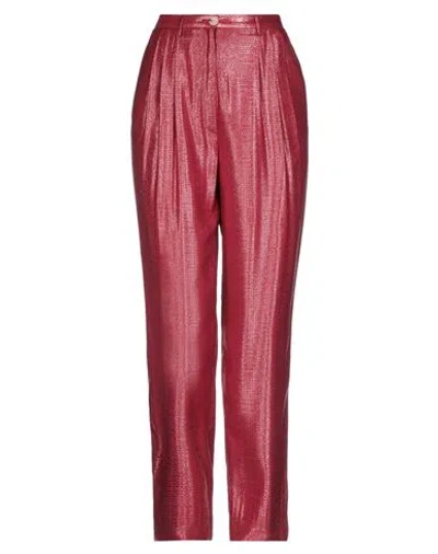 Forte Forte Forte_forte Woman Pants Garnet Size 00 Viscose, Polyamide In Red