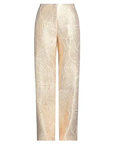 Forte Forte Forte_forte Woman Pants Gold Size 2 Polyamide, Polyester, Cotton, Metallic Polyester