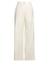 Forte Forte Forte_forte Woman Pants Ivory Size 00 Viscose, Cotton, Polyamide In White