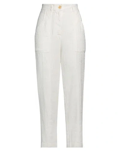 Forte Forte Forte_forte Woman Pants Ivory Size 1 Linen, Cotton, Acrylic In White