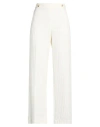 Forte Forte Forte_forte Woman Pants Ivory Size 1 Viscose, Cotton, Linen, Polyamide In White