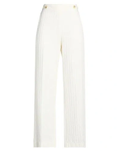 Forte Forte Forte_forte Woman Pants Ivory Size 1 Viscose, Cotton, Linen, Polyamide In White