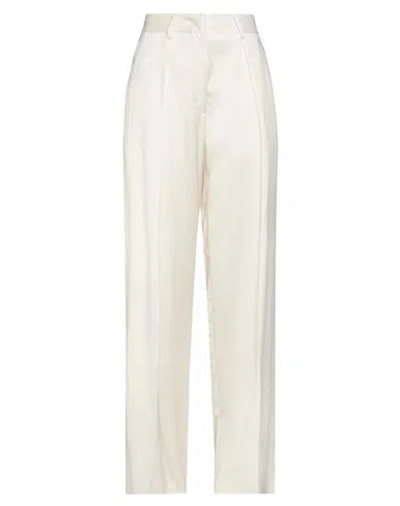 Forte Forte Forte_forte Woman Pants Ivory Size 2 Viscose, Cotton, Wool In White