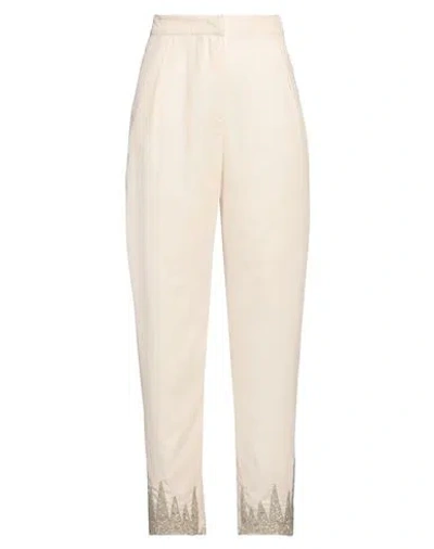 Forte Forte Forte_forte Woman Pants Ivory Size 4 Polyester, Glass In Neutral