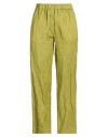 Forte Forte Forte_forte Woman Pants Lime Green Size 1 Cotton, Viscose, Metallic Fiber In Green