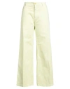 Forte Forte Forte_forte Woman Pants Lime Green Size 4 Cotton, Elastane