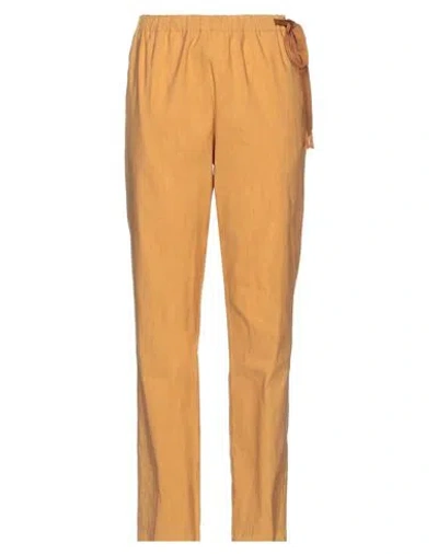 Forte Forte Forte_forte Woman Pants Marigold Size 00 Cotton, Linen In Yellow