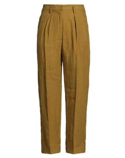 Forte Forte Forte_forte Woman Pants Military Green Size 00 Linen