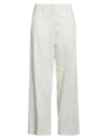 Forte Forte Forte_forte Woman Pants Off White Size 2 Cotton, Polyamide In White