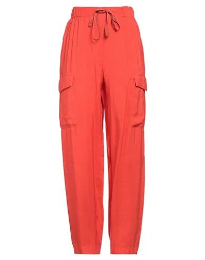 Forte Forte Forte_forte Woman Pants Orange Size 3 Viscose, Linen In Red