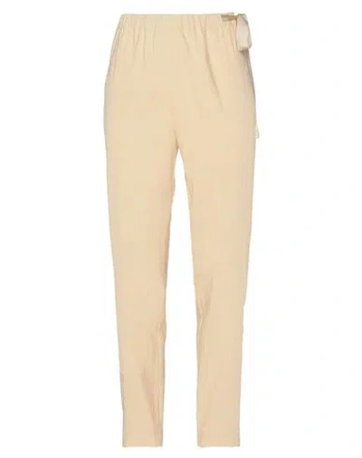 Forte Forte Forte_forte Woman Pants Pastel Yellow Size 00 Cotton, Linen In Neutral