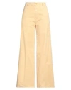 Forte Forte Forte_forte Woman Pants Pastel Yellow Size 2 Cotton In Neutral